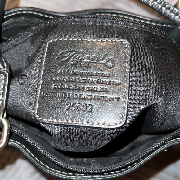 Vintage Fossil Black Leather Handbag and Wallet!! Late 90’s edition!! - Picture 13 of 13